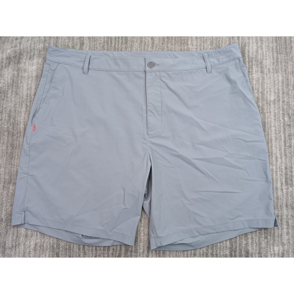 Rhone The Commuter Shorts 7.5 Inseam Mens Size 40 Gray Khaki Stretch Golf Chino